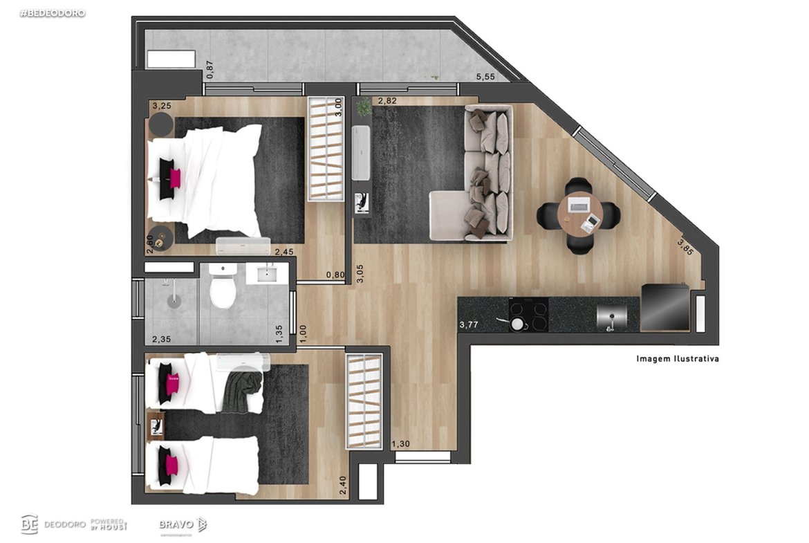 Apartamento Deodoro Maringá (PR) – BE