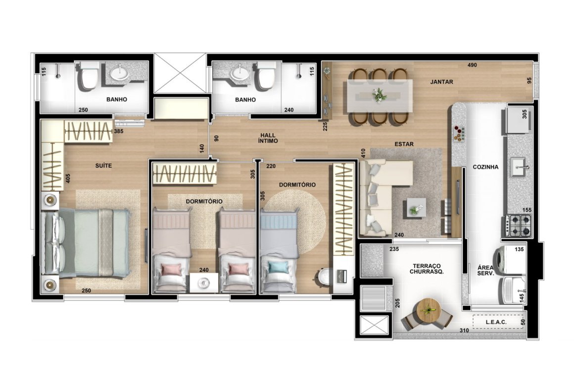 Apartamento Residencial Dunas Maringá (PR) – CIPLART