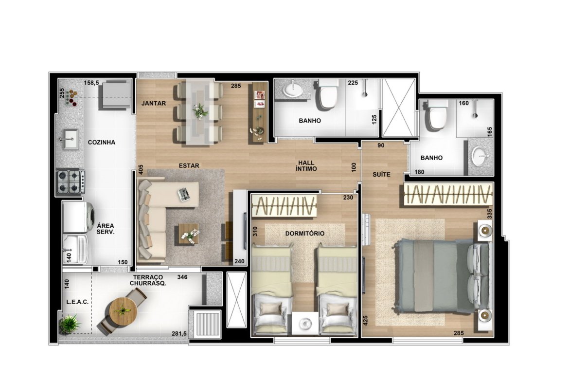 Apartamento Residencial Dunas Maringá (PR) – CIPLART