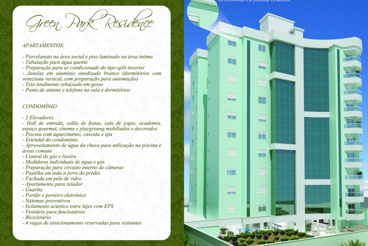 Apartamento Green Park Residence Brusque (SC) – ESTRUCON