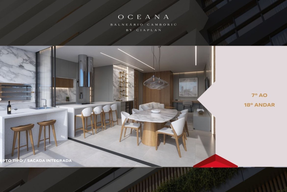 Apartamento no Edifício Oceana Residence em Balneário Camboriú (SC) | CIAPLAN