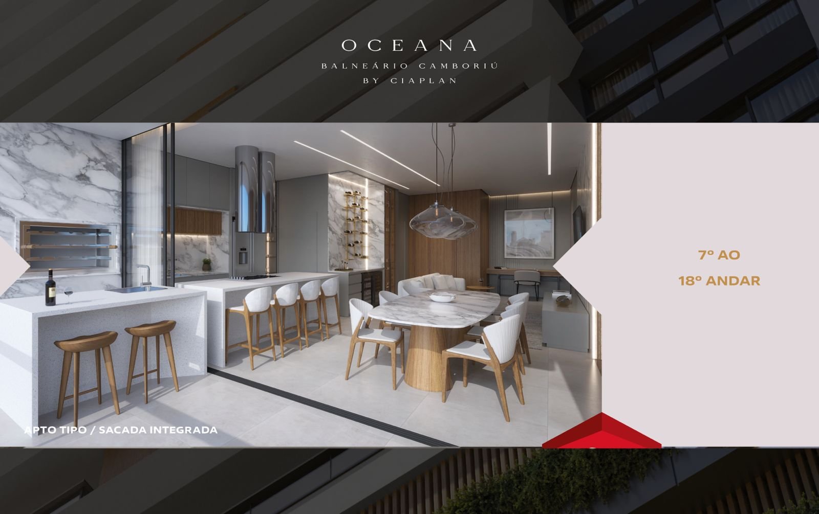 Apartamento no Edifício Oceana Residence em Balneário Camboriú (SC) | CIAPLAN