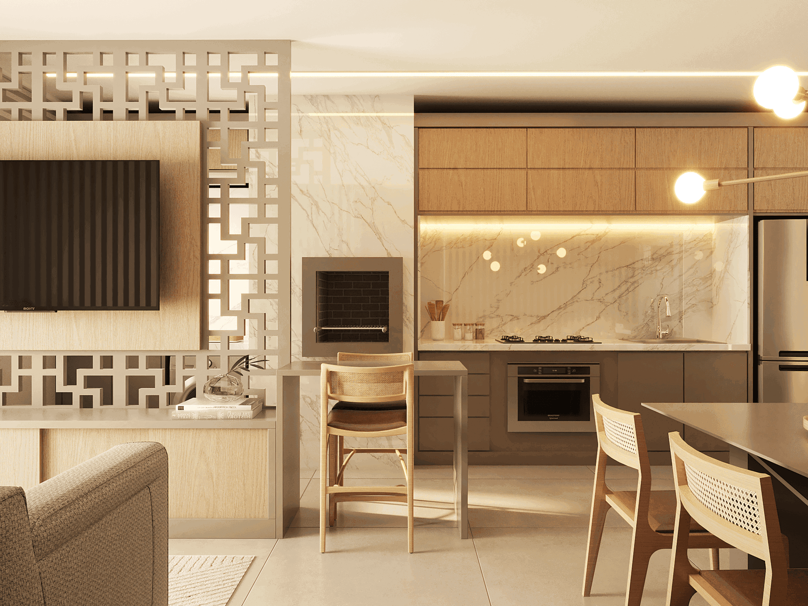 clh-montefiore-living-03 Apartamento no Montefiore Residencial em Balneário Camboriú (SC) | CLH