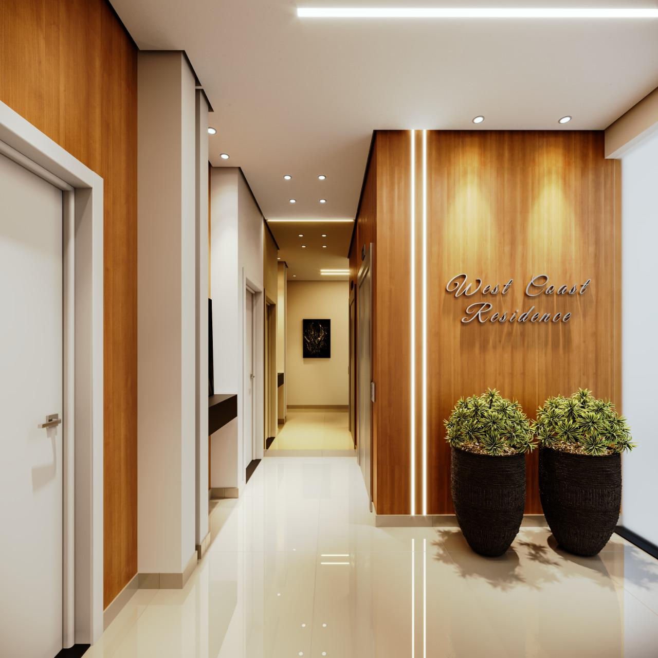 ideale-west-coast-hall-01 Apartamento no West Coast Residence em Camboriú (SC) | IDEALE