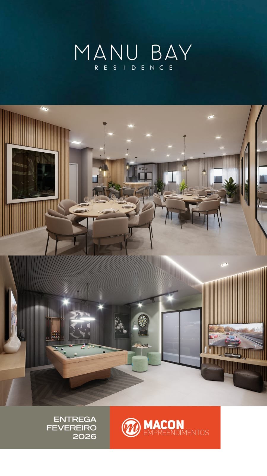 Apartamento no Manu Bay Residence em Itajaí Camboriú (SC) | MACON