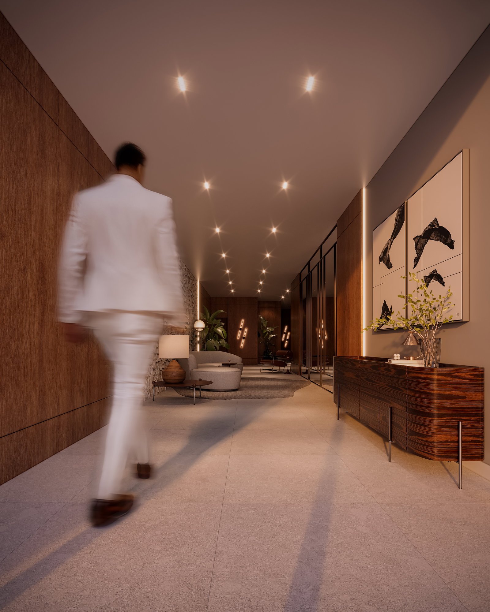 reve-blanc-hall-01 Apartamento no Blanc Residence em Porto Belo (SC) | REVÊ