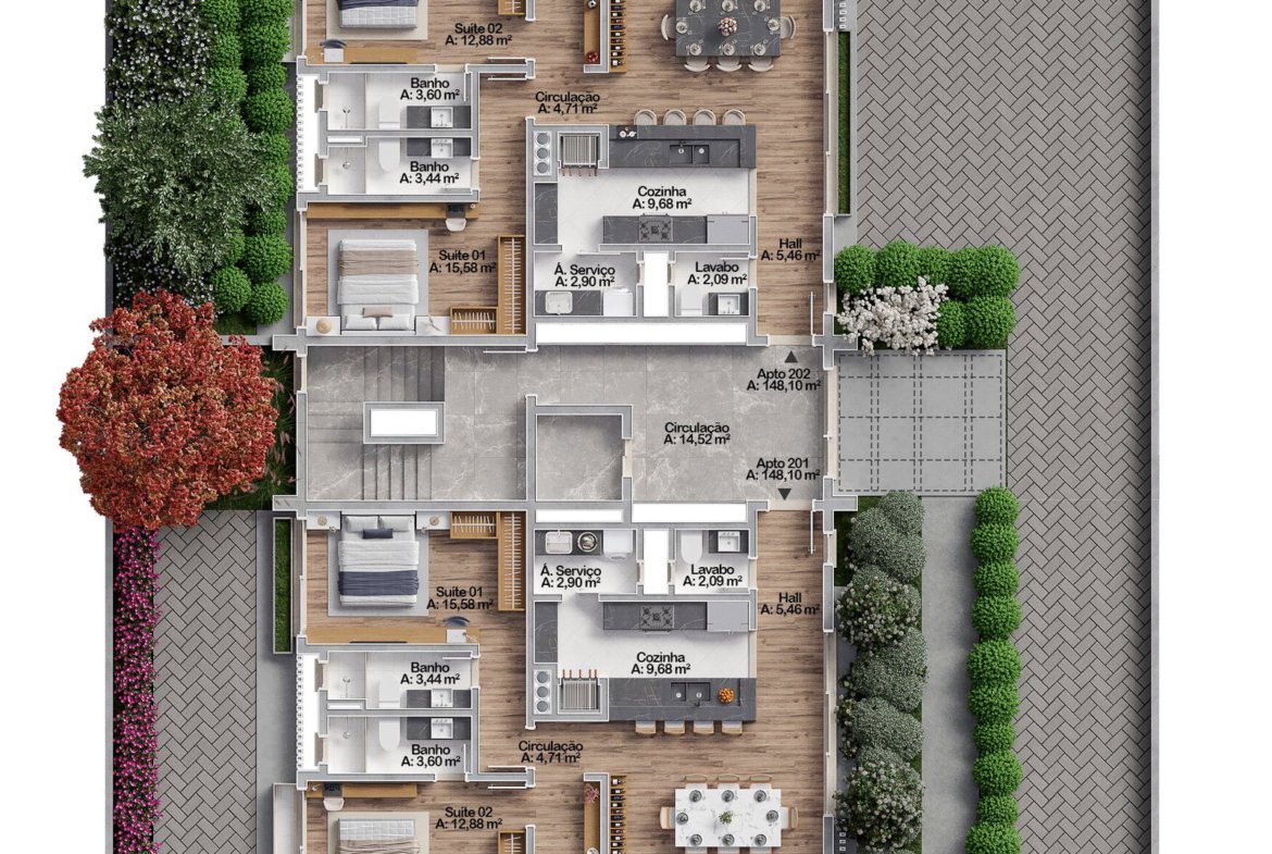 Apartamento no Courchevel Residence em Gramado (RS) | REVÊ