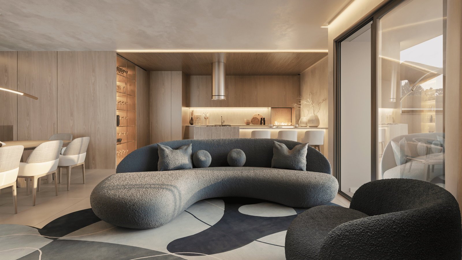 rzilli-aura-living-03 Apartamento no Aura Residencial em Curitiba (PR) | RZILLI