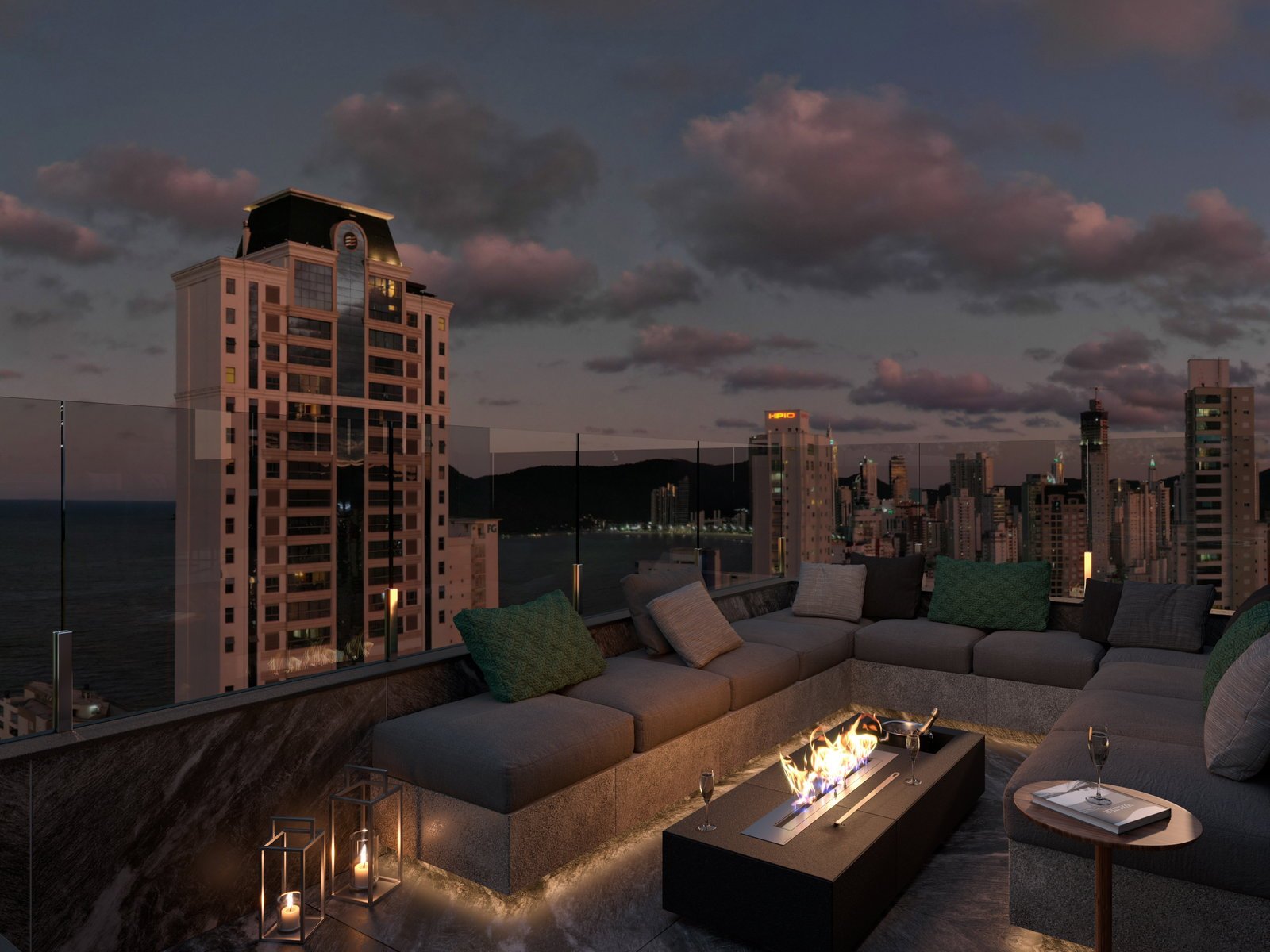 rzilli-linea-fireplace-01 Apartamento no Línea Living Concept em Balneário Camboriú (SC) | RZILLI