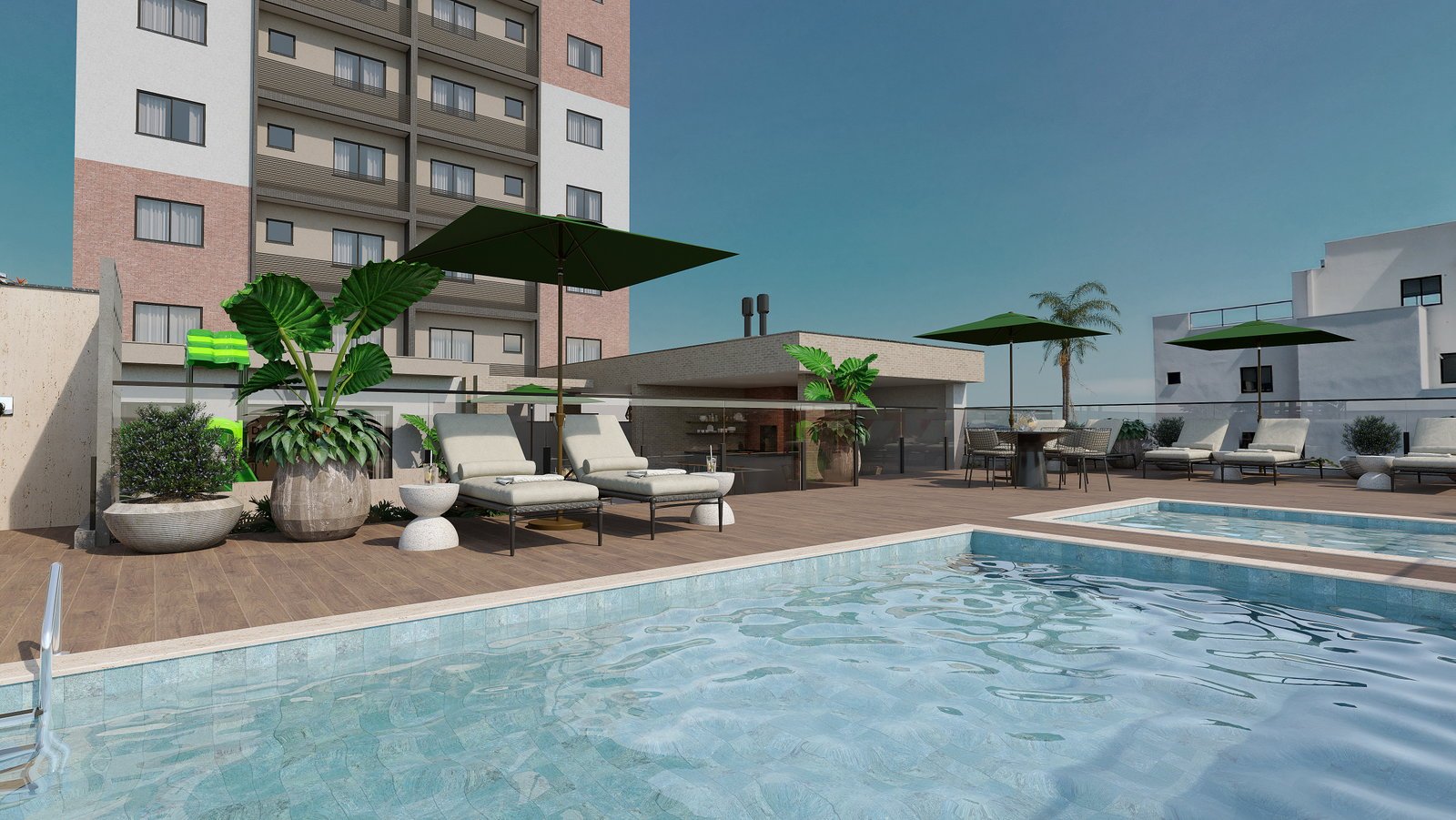supercon-miramont-piscina-01 Apartamento no Miramont Residencial em Itapoá (SC) | SUPERCON