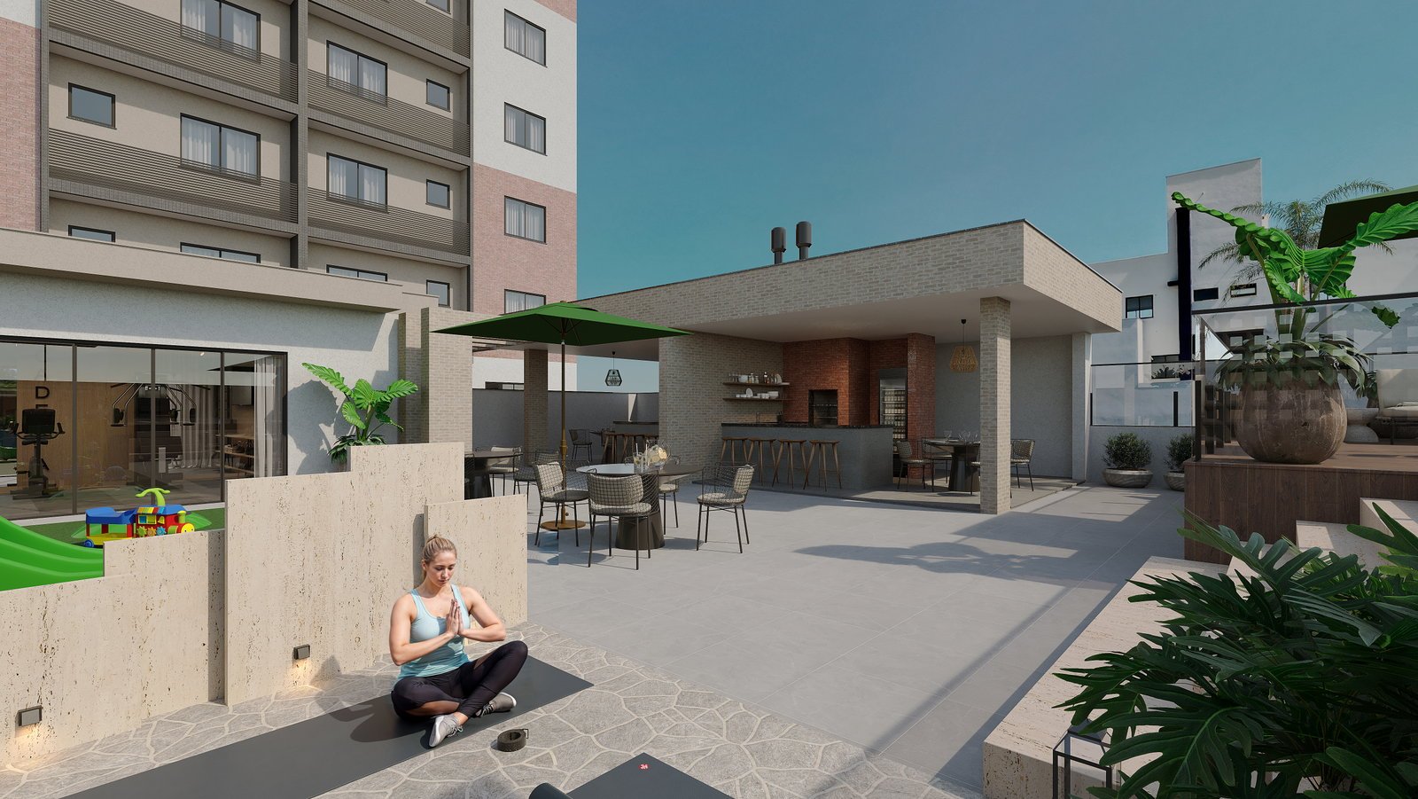 supercon-miramont-yoga-02 Apartamento no Miramont Residencial em Itapoá (SC) | SUPERCON