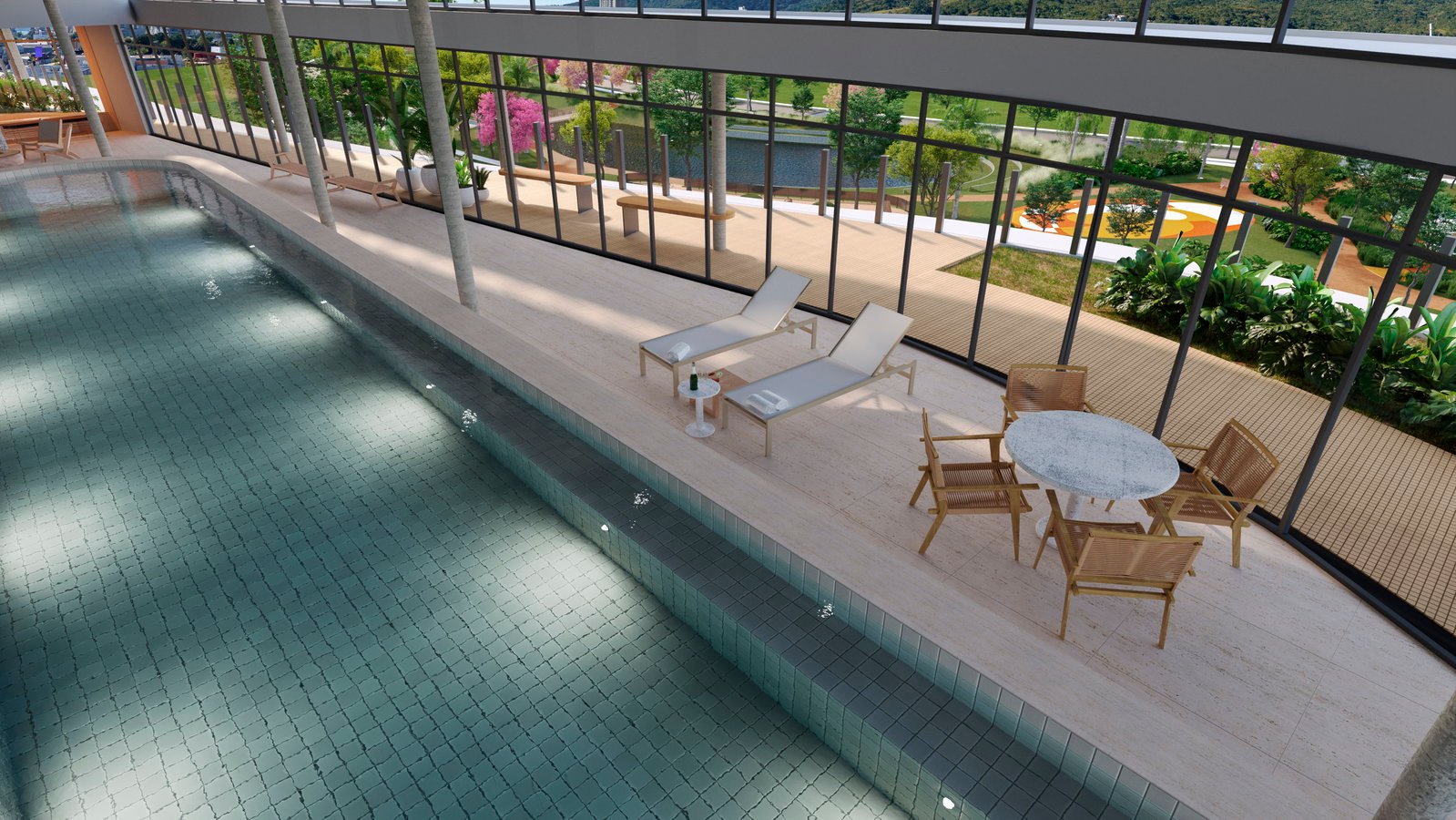 vokkan-valence-piscina-01 Apartamento Valence Residence Vivapark Porto Belo (SC) – VOKKAN
