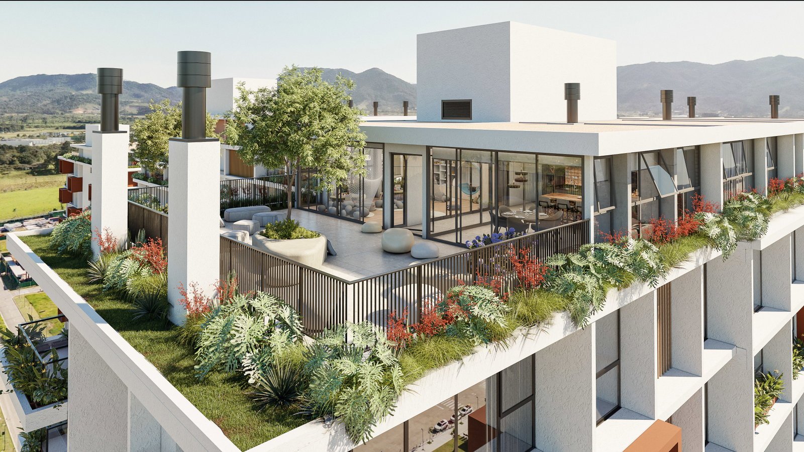 vokkan-veleiros-jardim-01 Apartamento Veleiros Residence Vivapark Porto Belo (SC) – VOKKAN