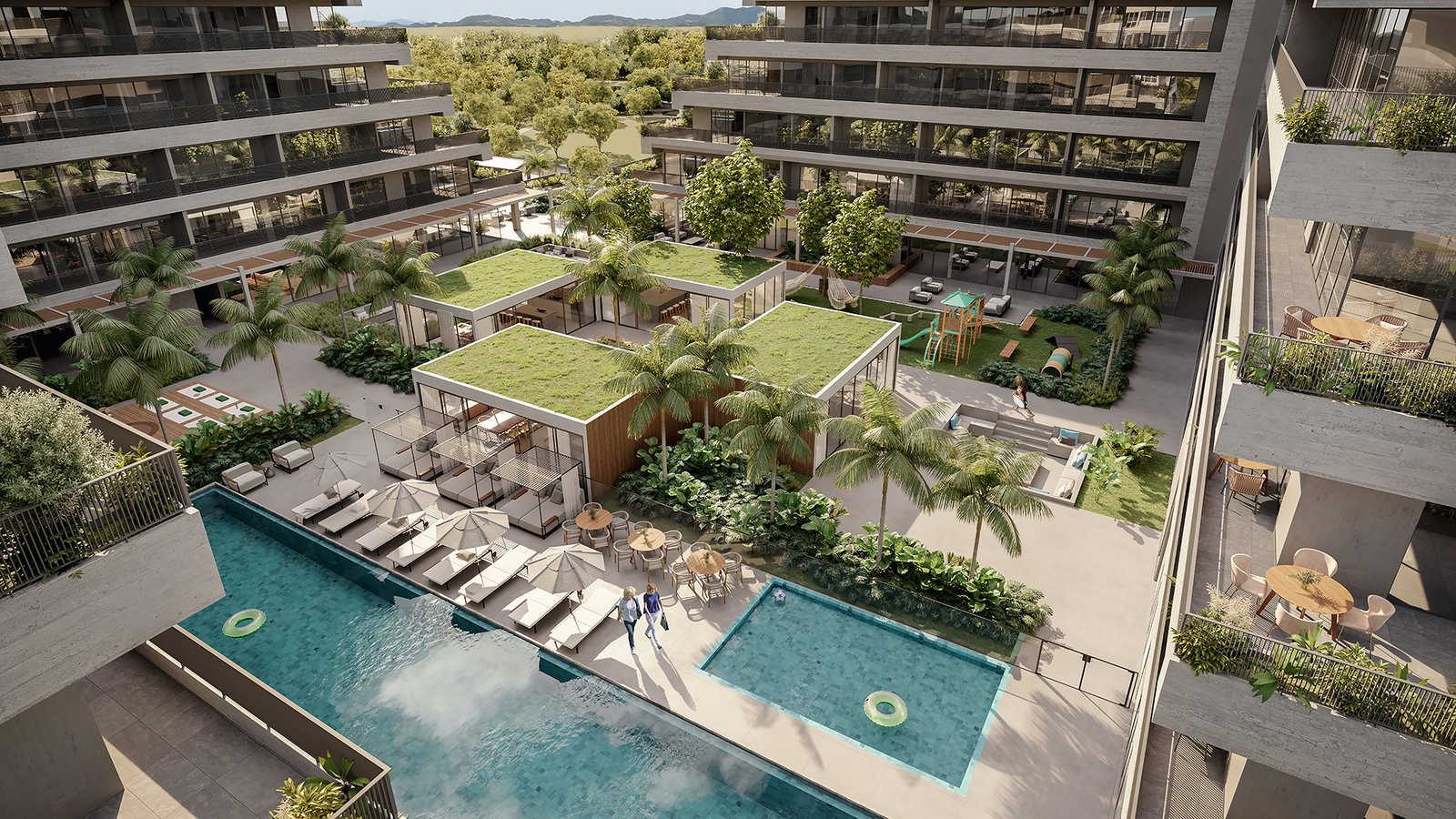vokkan-vertice-area-lazer-01 Apartamento Vértice Residence Vivapark Porto Belo (SC) – VOKKAN