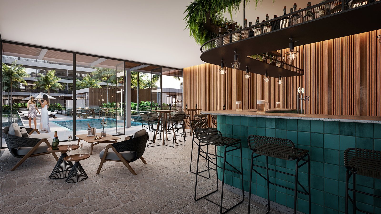 vokkan-vertice-bar-piscina-01 Apartamento Vértice Residence Vivapark Porto Belo (SC) – VOKKAN