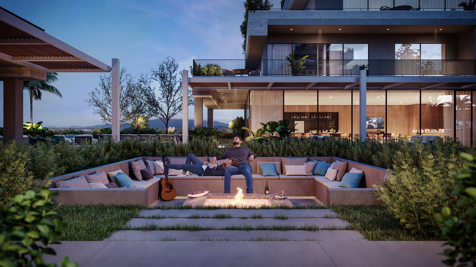 vokkan-vertice-estar-lareira-01 Apartamento Vértice Residence Vivapark Porto Belo (SC) – VOKKAN