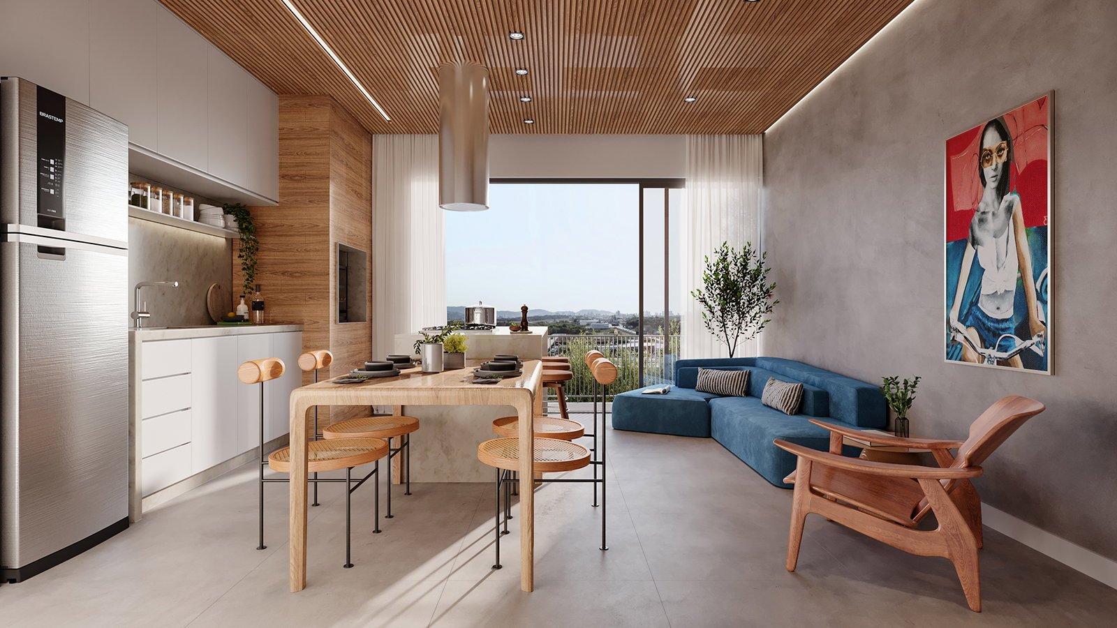 vokkan-vertice-living-01 Apartamento Vértice Residence Vivapark Porto Belo (SC) – VOKKAN