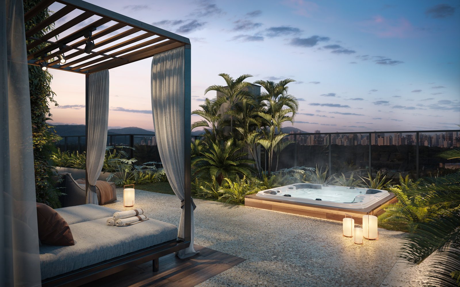 vokkan-voz-lounge-rooftop-01 Apartamento Voz Residence Vivapark Porto Belo (SC) – VOKKAN