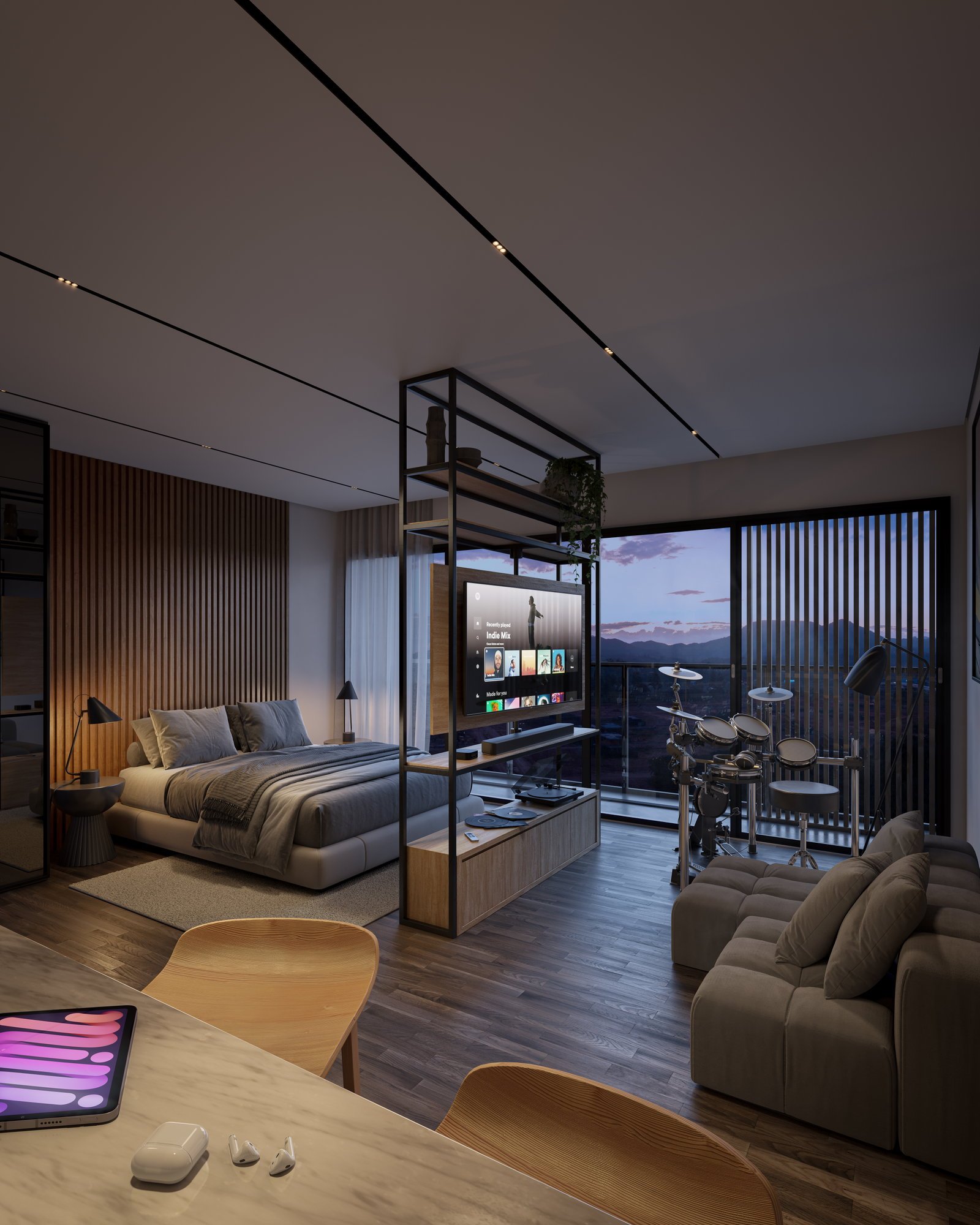 vokkan-voz-studio-01 Apartamento Voz Residence Vivapark Porto Belo (SC) – VOKKAN