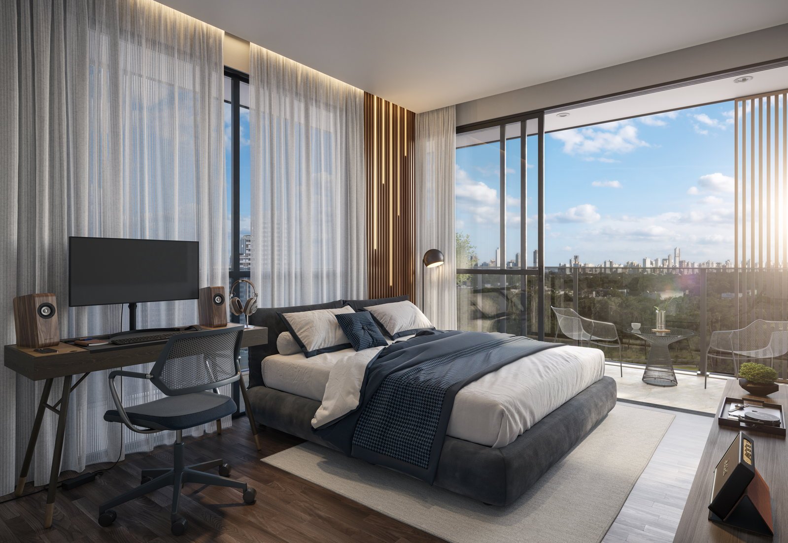 vokkan-voz-suite-01 Apartamento Voz Residence Vivapark Porto Belo (SC) – VOKKAN