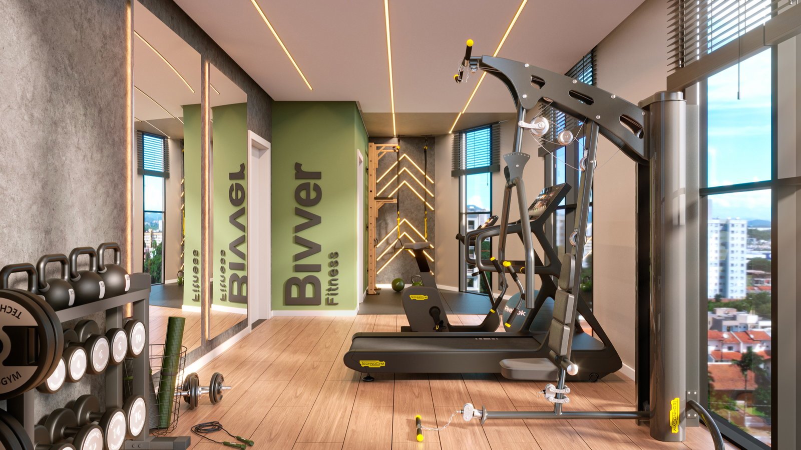 aplat-bivver-academia-01 Apartamento no Bivver Residence em Balneário Piçarras (SC) | BIVVER