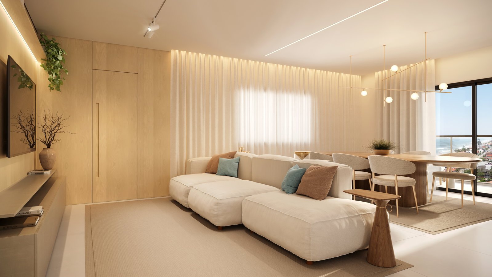 aplat-brcon-personalite-living-01 Apartamento no Personalite Residence em Balneário Piçarras (SC) | BRCON