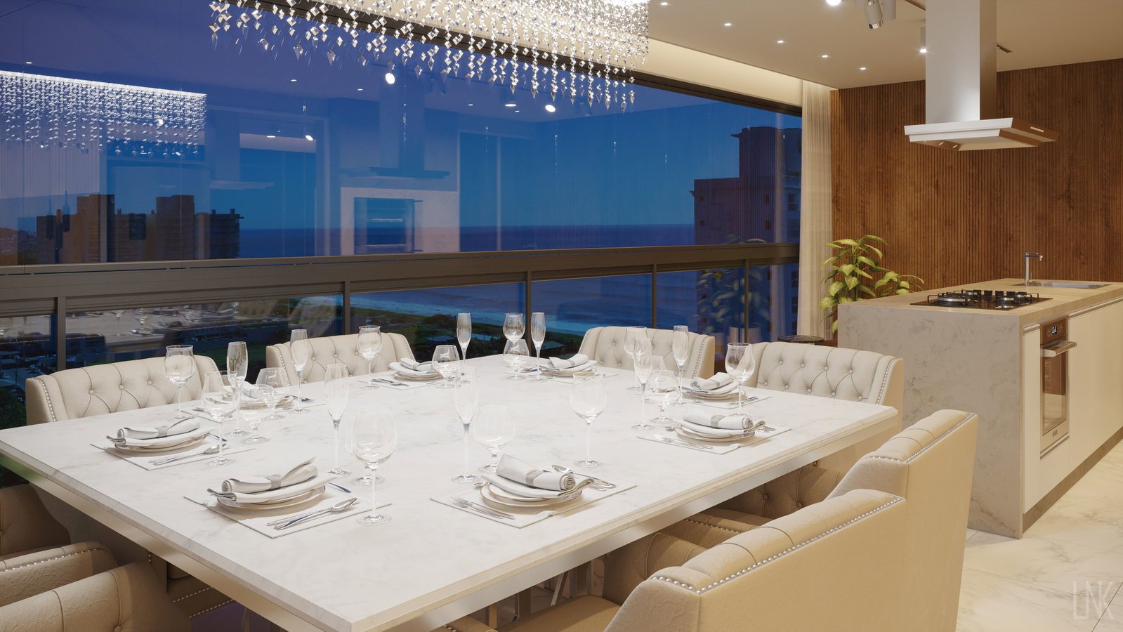 aplat-campos-del-mare-sala-jantar-01 Apartamento no Piazza Del Mare em Balneário Piçarras (SC) | CAMPOS