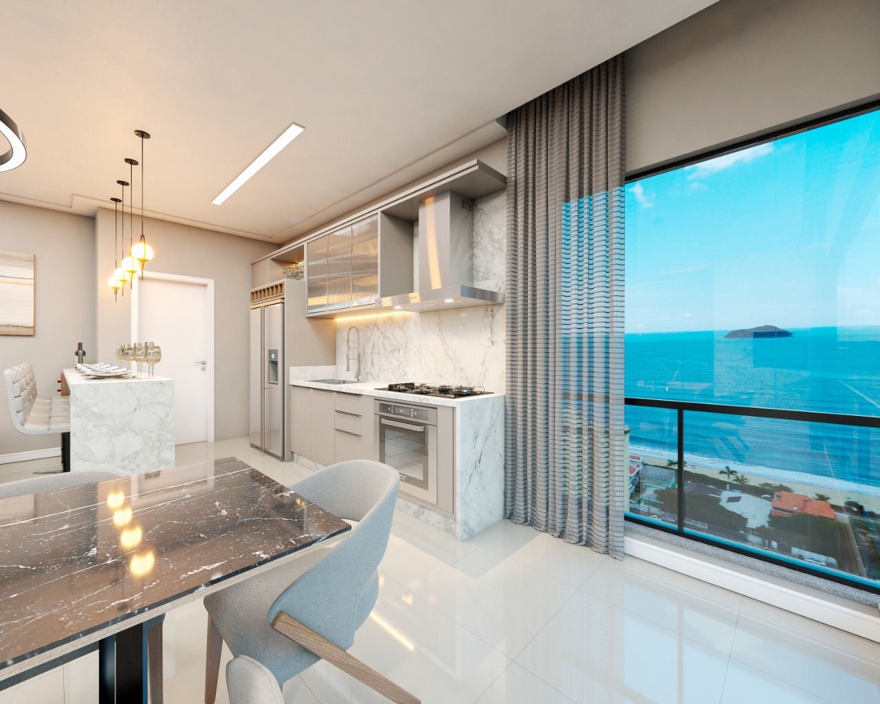 aplat-costa-e-mar-living-03 Apartamento no Costa e Mar Residence em Balneário Piçarras (SC) | COSTA & MAR