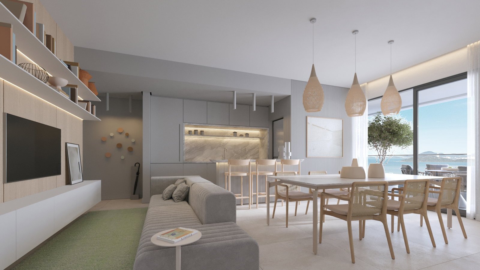 aplat-frechal-azzure-living-tipo-03 Apartamento no Azzure em Balneário Piçarras (SC) | FRECHAL