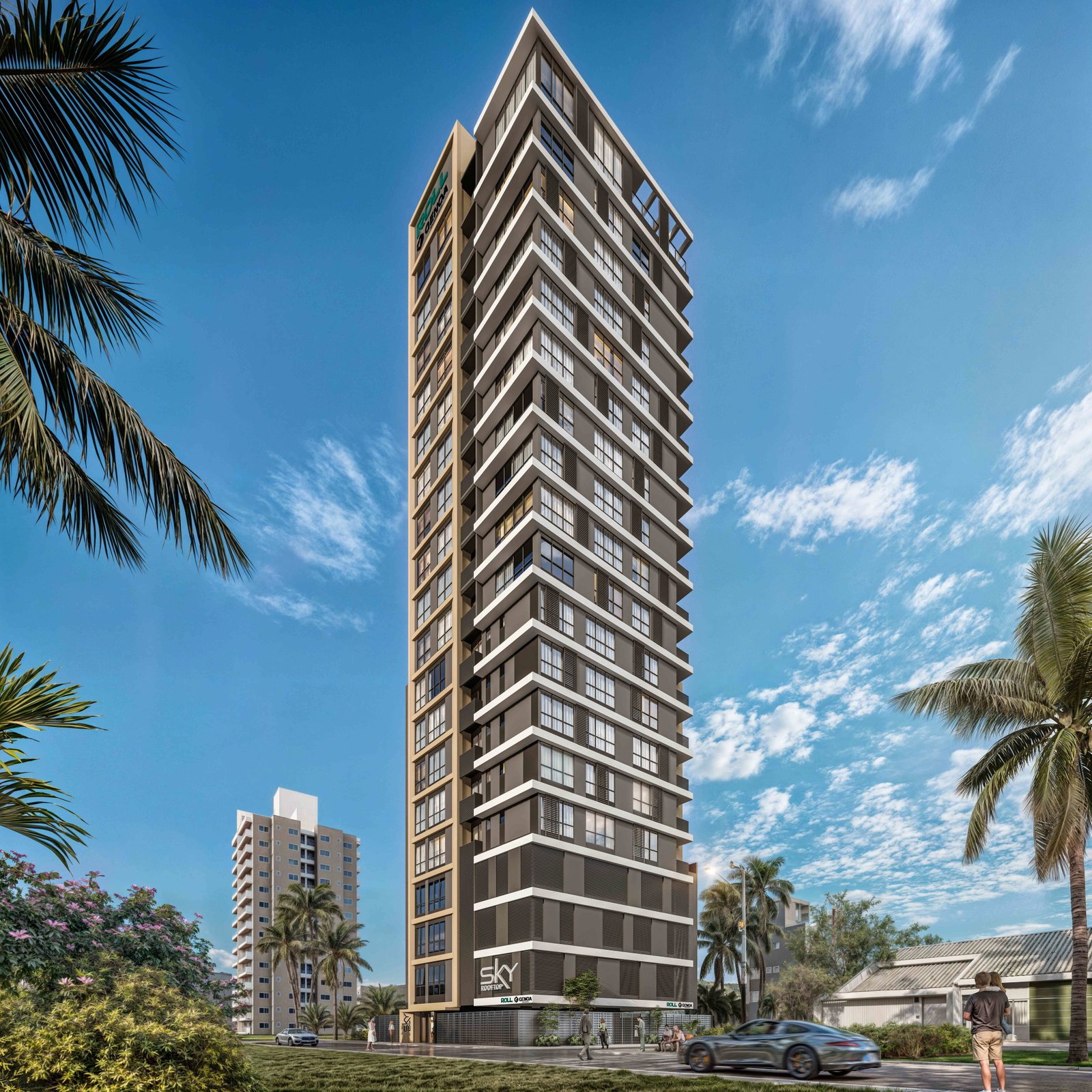 aplat-geno-roll-sky-fachada-01 Apartamento no Sky Rooftop em Balneário Piçarras (SC) | GENOA & ROLL