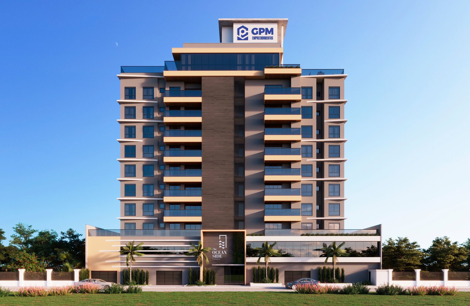 aplat-gpm-ocean-side-fachada-04 Apartamento no The Ocean Side Tower em Balneário Piçarras (SC) | GPM