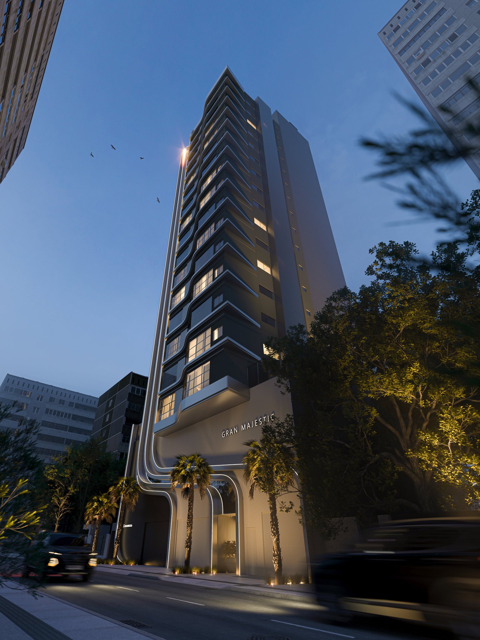 aplat-grandezza-gran-majestic-fachada-01 Apartamento no Gran Majestic Residence em Balneário Piçarras (SC) | GRANDEZZA