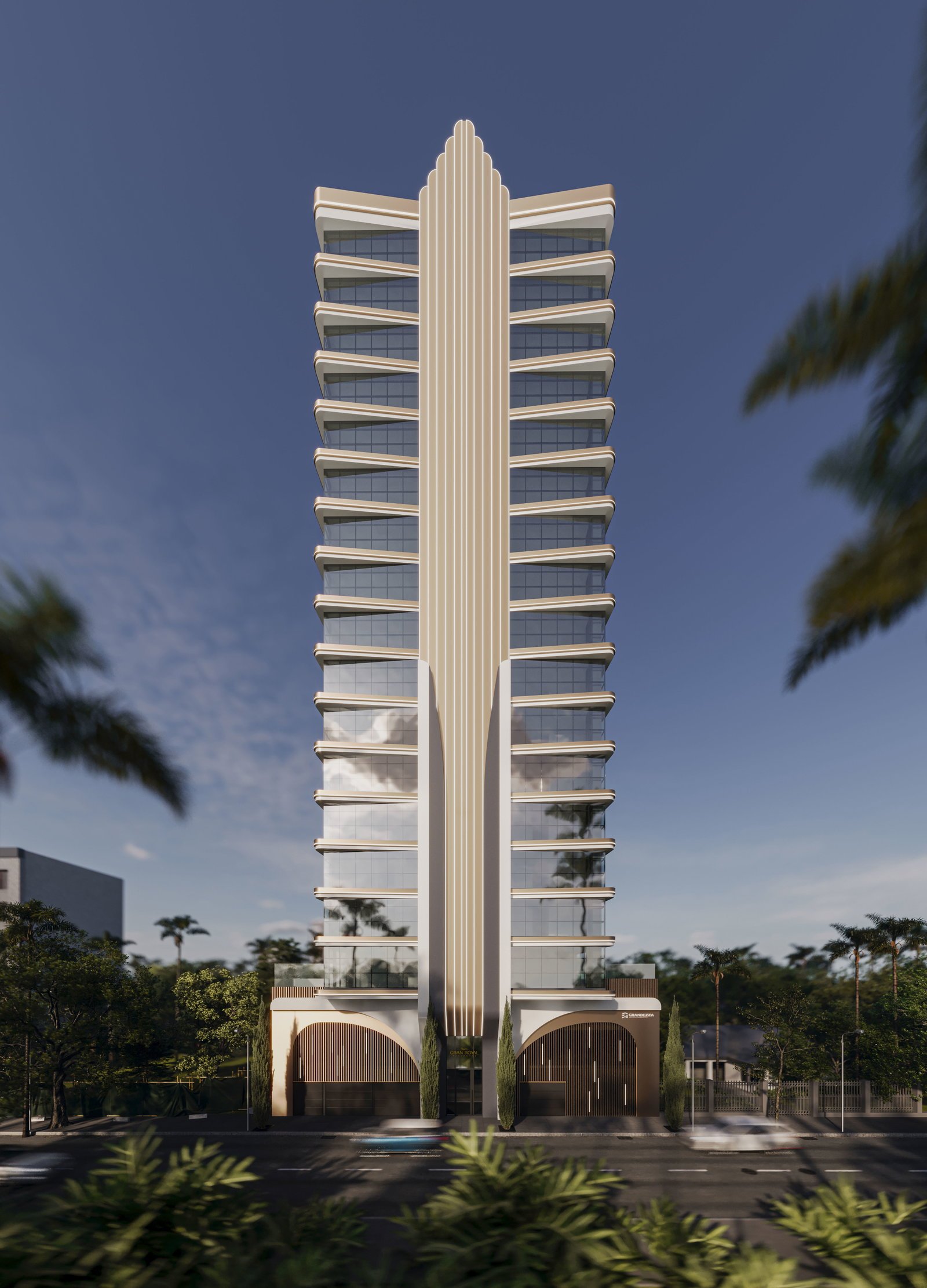 aplat-grandezza-gran-royal-fachada-03 Apartamento no Gran Royal Residence em Balneário Piçarras (SC) | GRANDEZZA