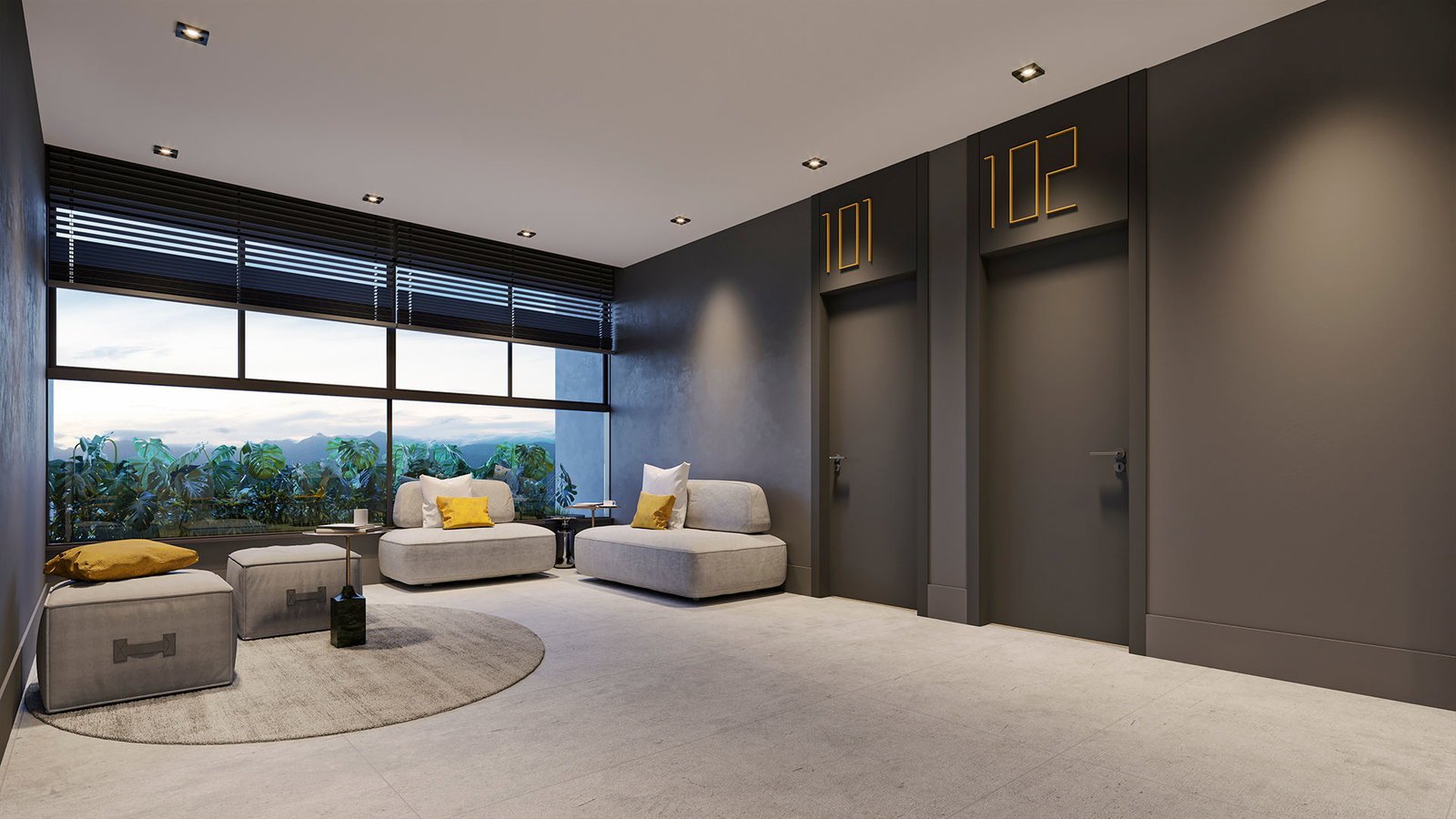 aplat-hacasa-studio-h-hall-01 Apartamento no Studio H Residence em Joinville (SC) | HACASA