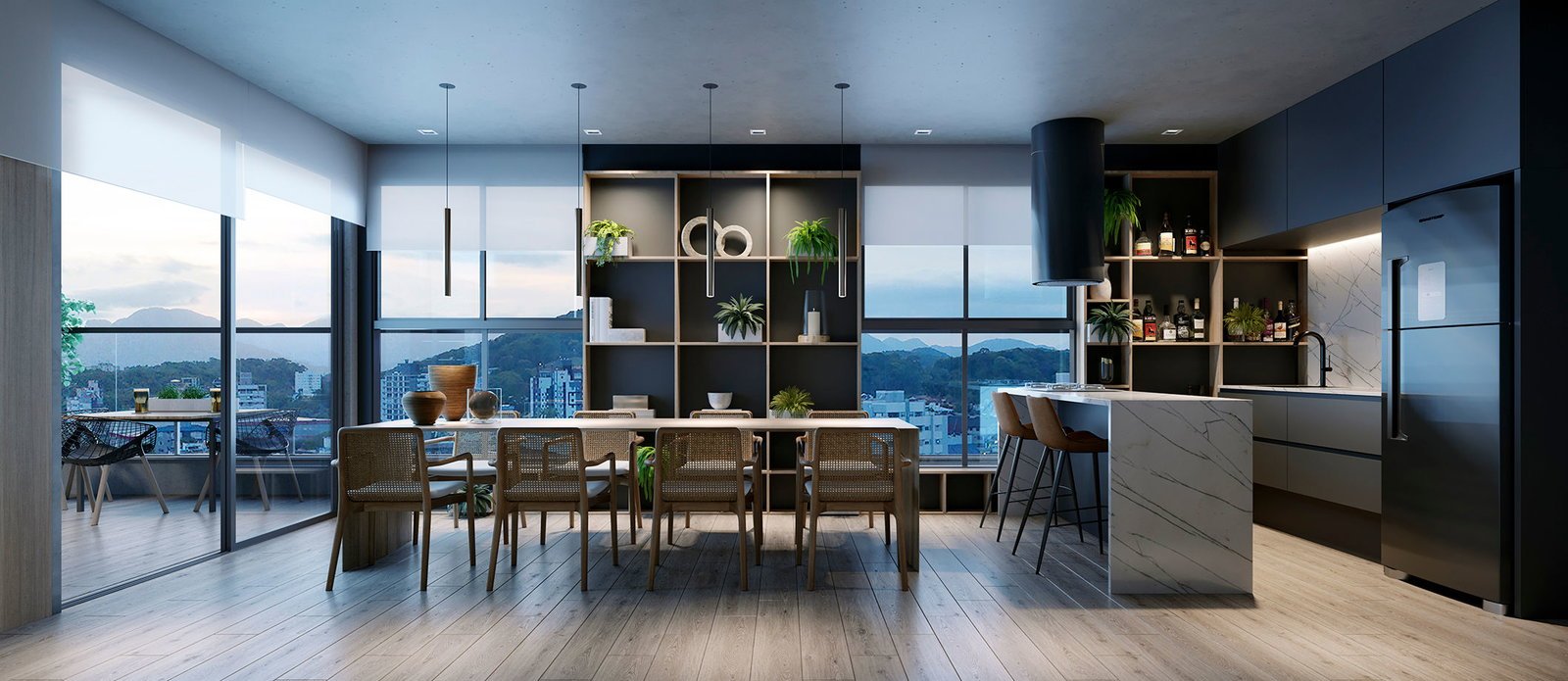 aplat-hacasa-studio-h-living-01 Apartamento no Studio H Residence em Joinville (SC) | HACASA