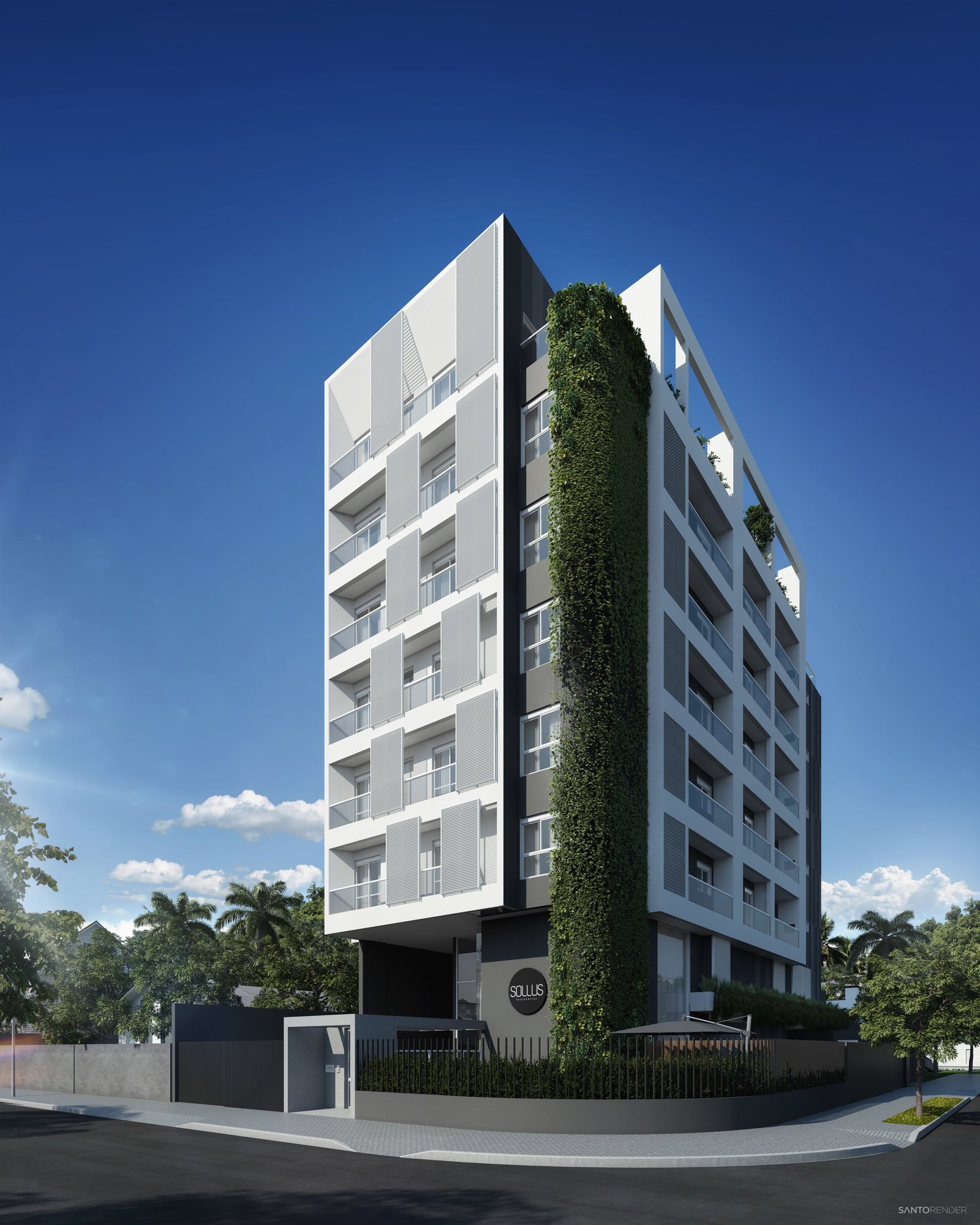 aplat-halsten-sollus-fachada-01 Apartamento no Sollus Residencial em Joinville (SC) | HALSTEN