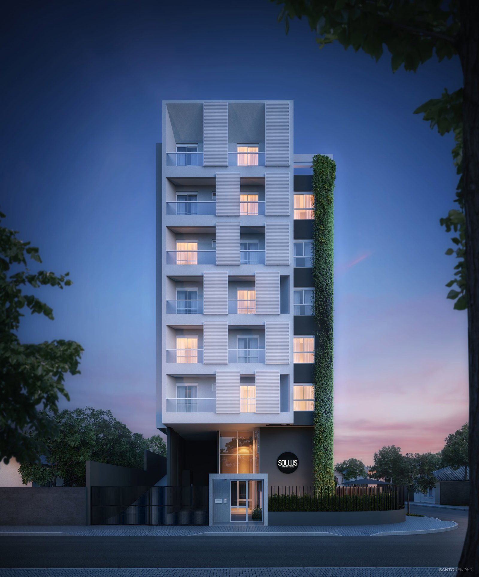 aplat-halsten-sollus-fachada-02 Apartamento no Sollus Residencial em Joinville (SC) | HALSTEN