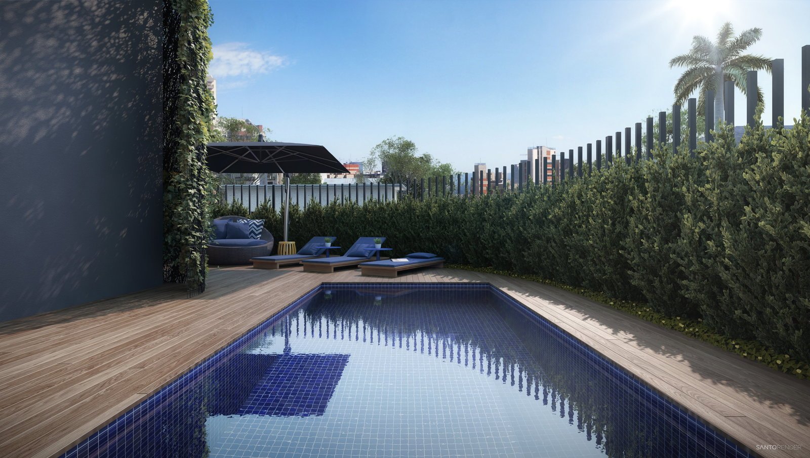 aplat-halsten-sollus-piscina-01 Apartamento no Sollus Residencial em Joinville (SC) | HALSTEN