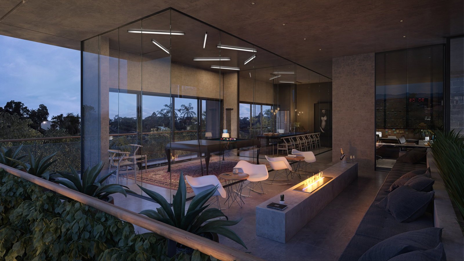 aplat-halsten-urban-295-fireplace-01 Apartamento no Urban 295 Residencial em Joinville (SC) | HALSTEN