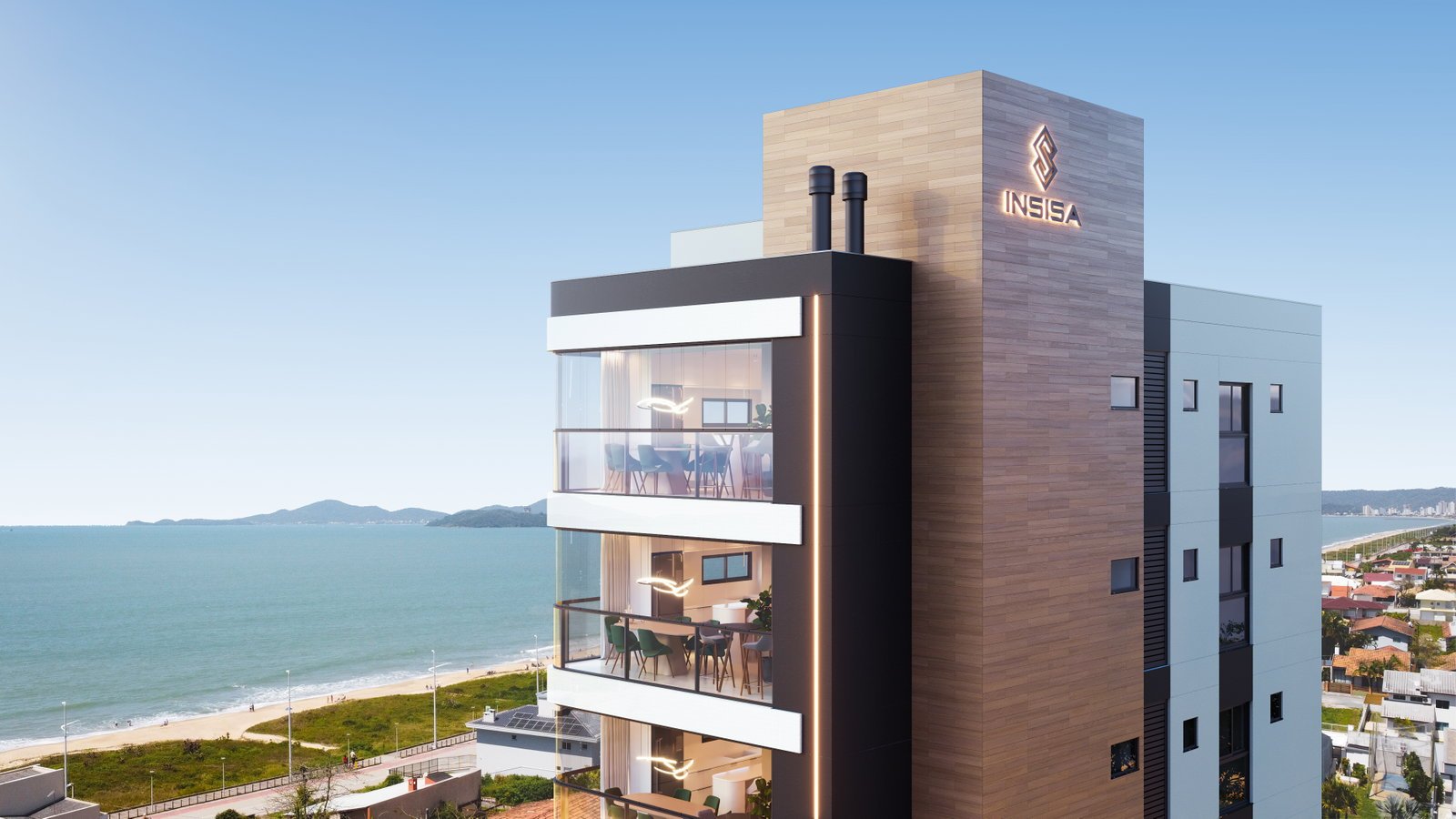 aplat-insisa-aruba-fachada-04 Apartamento no Aruba Residence em Balneário Piçarras (SC) | INSISA