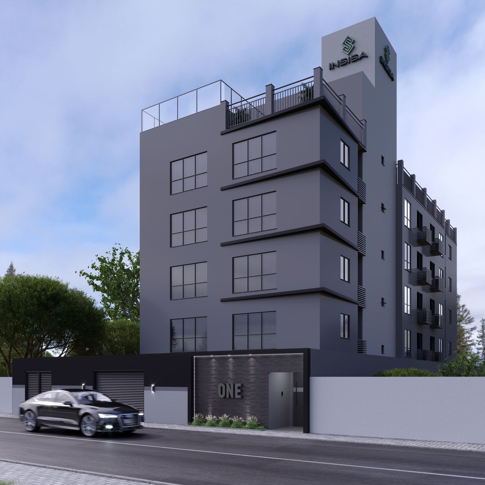 aplat-insisa-one-fachada-01 Apartamento no One Residence em Blumenau (SC) | INSISA