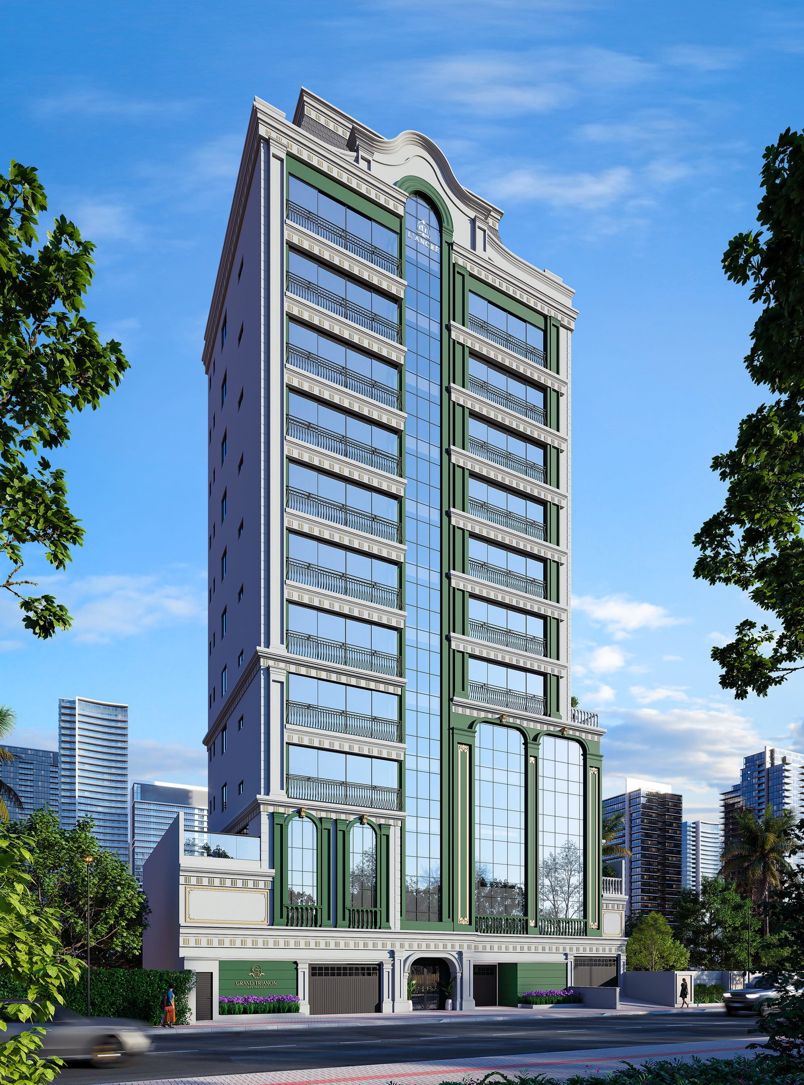 aplat-lancre-gran-trianon-fachada-04 Apartamento no Grand Trianon Residence em Balneário Piçarras (SC) | L’ANCRÊ