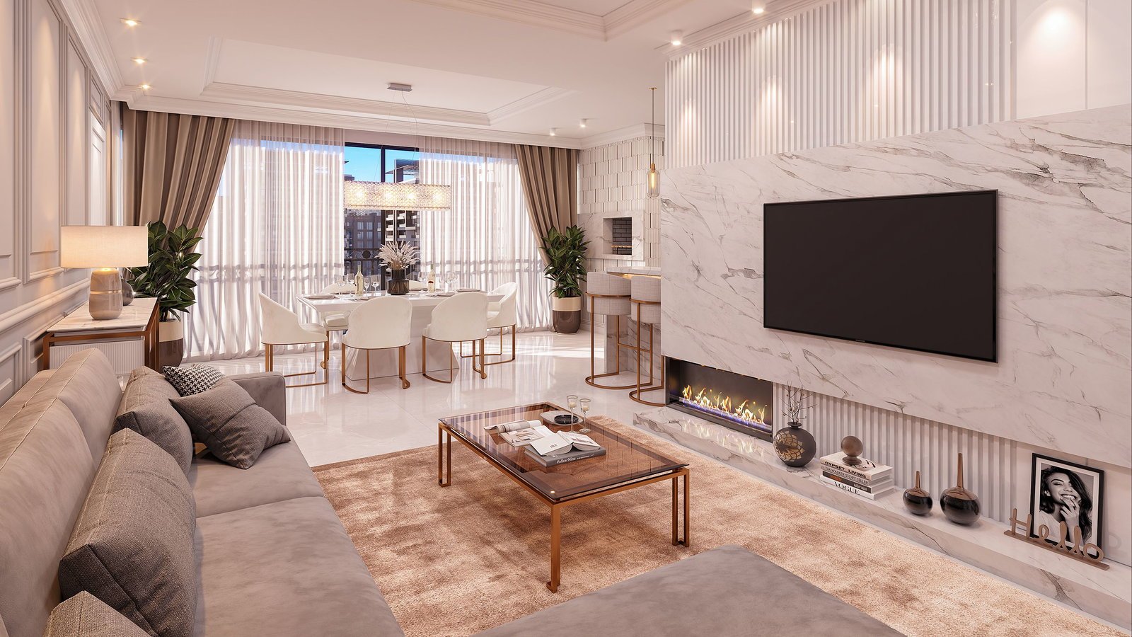 aplat-lancre-gran-trianon-living-02 Apartamento no Grand Trianon Residence em Balneário Piçarras (SC) | L’ANCRÊ
