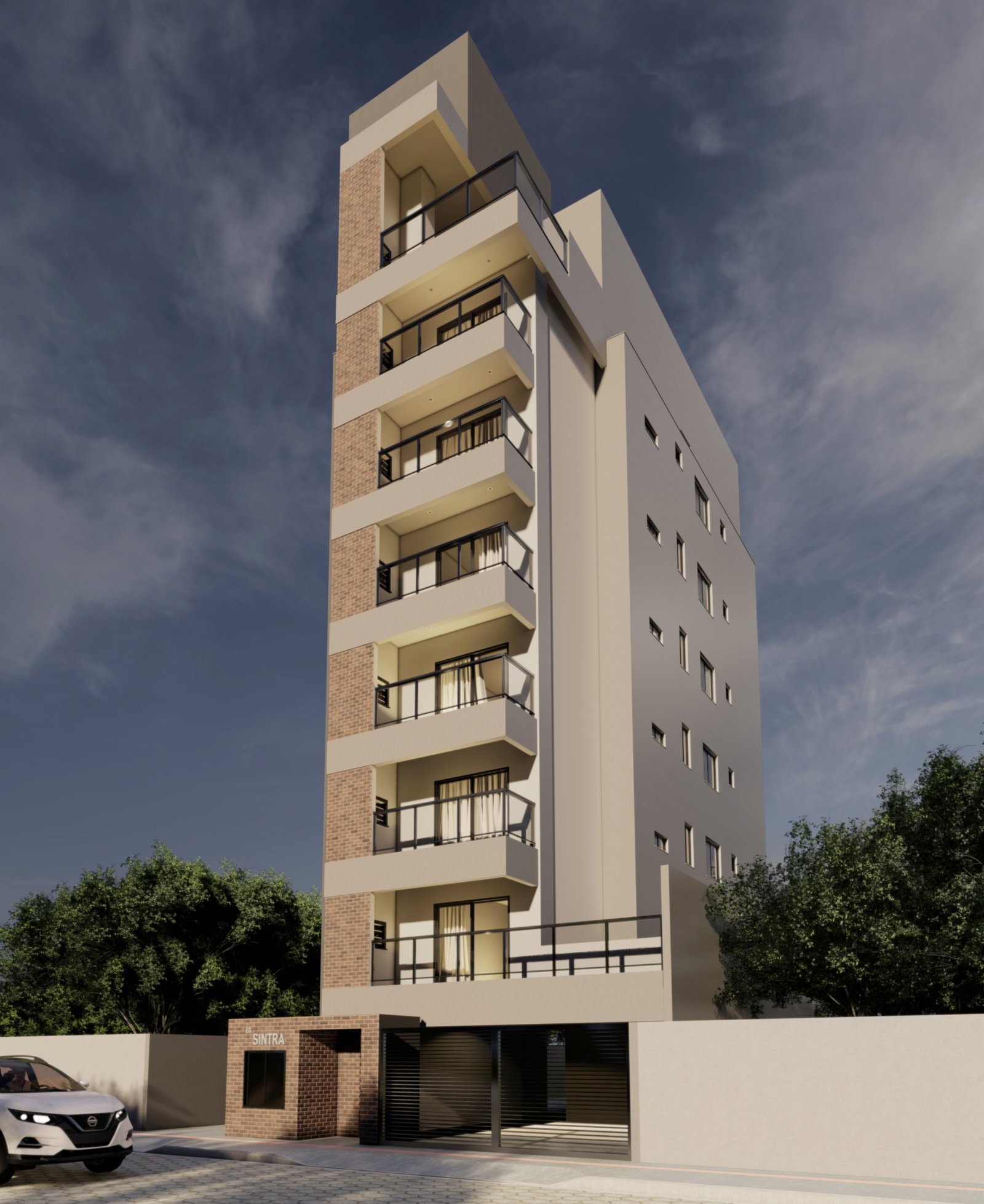 aplat-mx-sintra-fachada-01 Apartamento no Residencial Sintra em Balneário Piçarras (SC) | MX