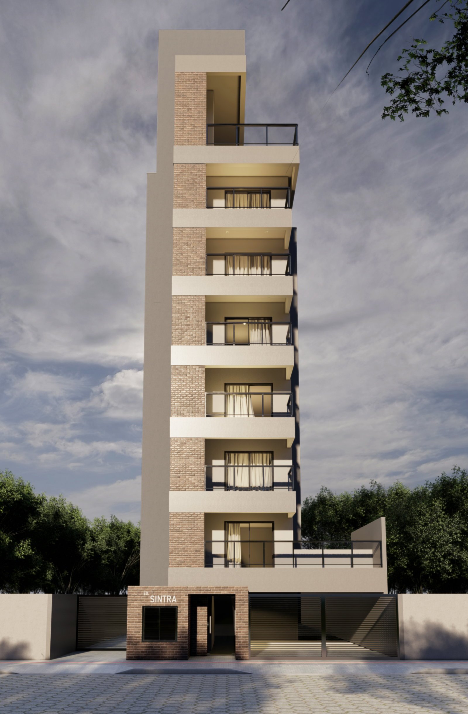 aplat-mx-sintra-fachada-02 Apartamento no Residencial Sintra em Balneário Piçarras (SC) | MX