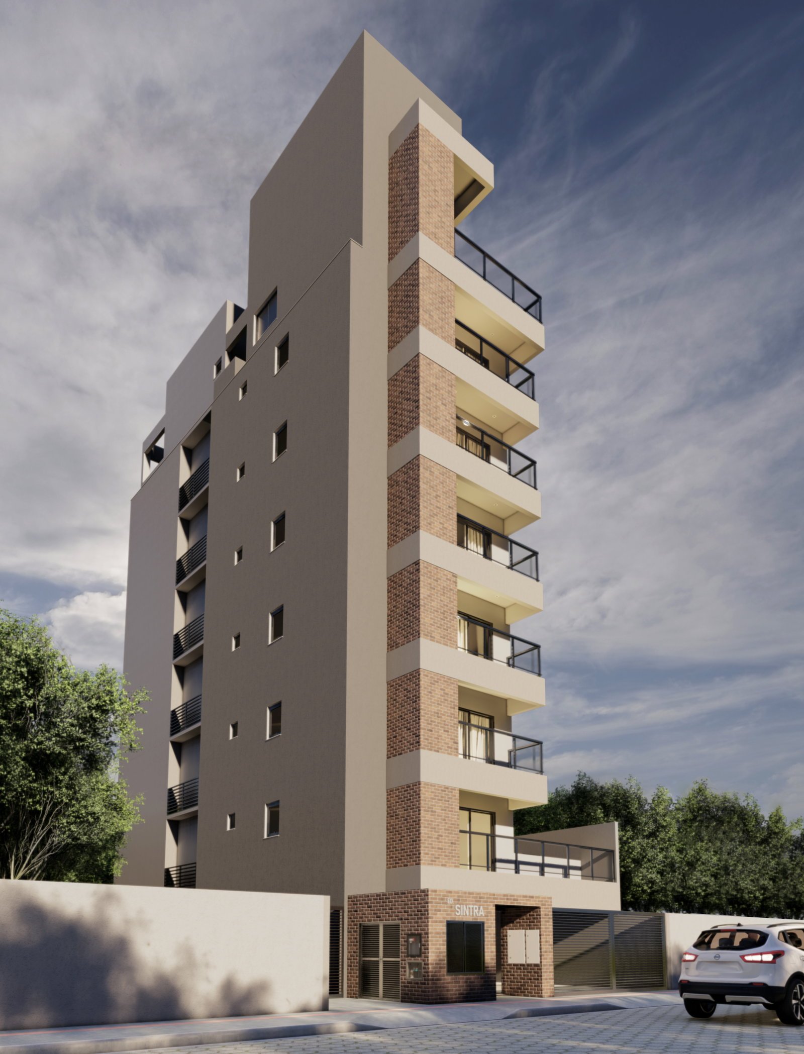 aplat-mx-sintra-fachada-03 Apartamento no Residencial Sintra em Balneário Piçarras (SC) | MX
