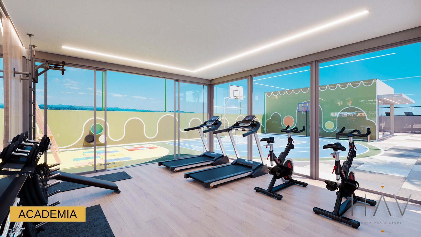 aplat-ox-hav-academia-01 Apartamento no HAV Penha Clube Praia em Balneário Piçarras (SC) | OX