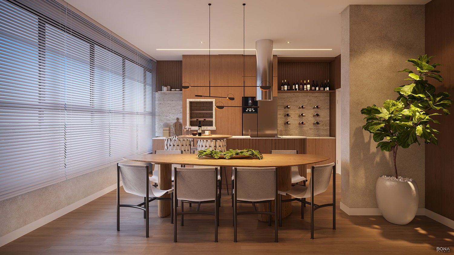 aplat-realsec-celebration-espaco-gourmet-01 Apartamento no Residencial Celebration em Balneário Piçarras (SC) | REALSEC