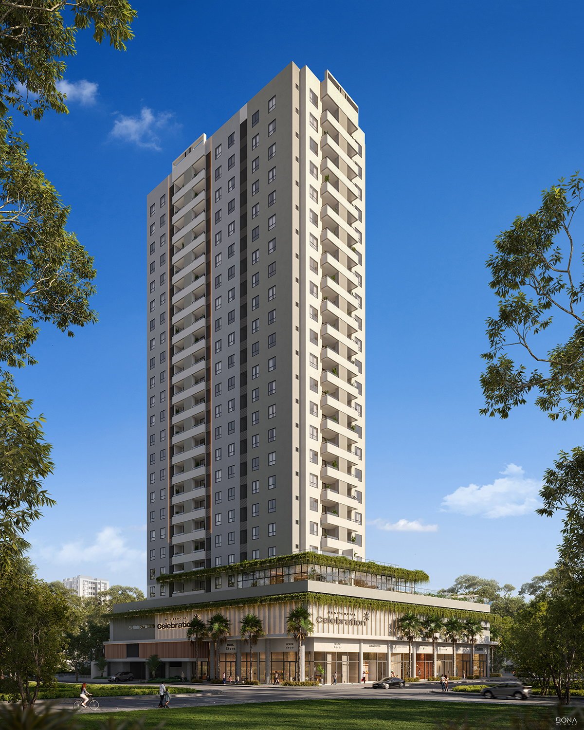 aplat-realsec-celebration-fachada-01 Apartamento no Residencial Celebration em Balneário Piçarras (SC) | REALSEC