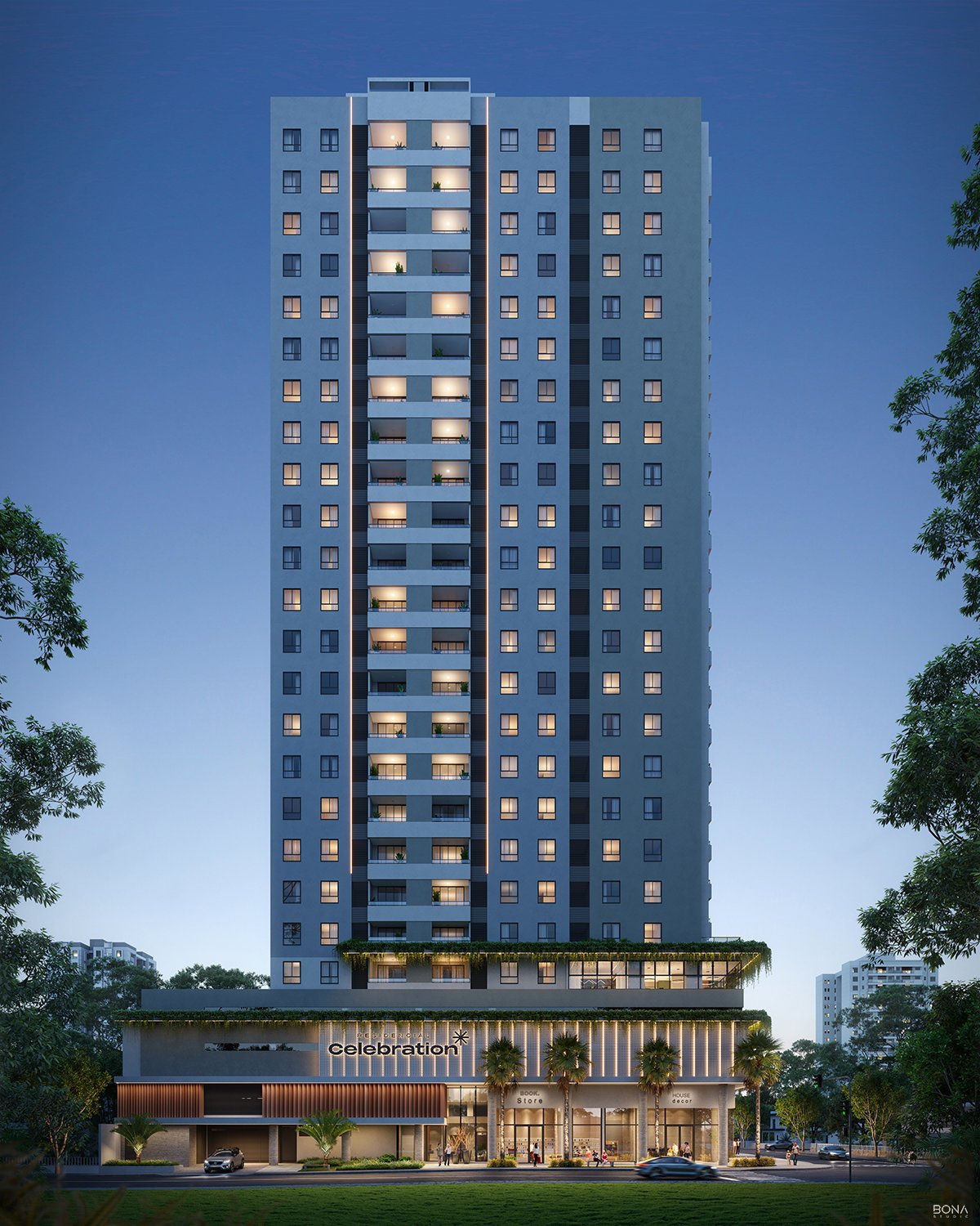 aplat-realsec-celebration-fachada-02 Apartamento no Residencial Celebration em Balneário Piçarras (SC) | REALSEC